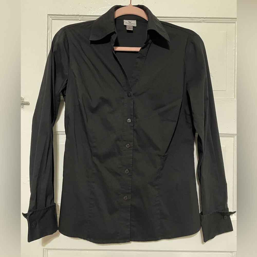 Worthington Black Button-Up